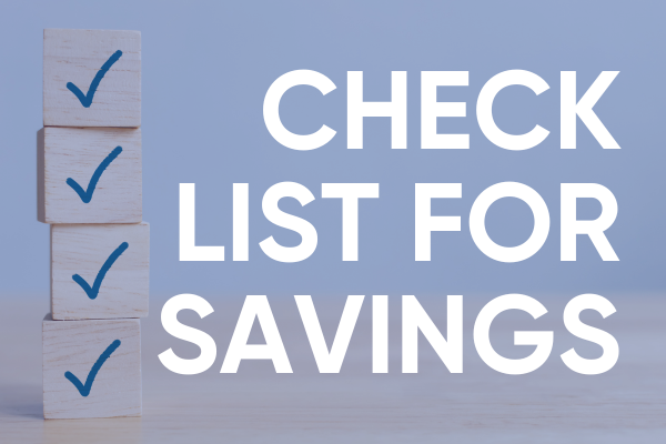 4 building blocks stacked on top of one another with check marks on them